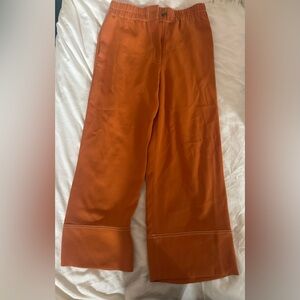 J crew Orange polyester pants size 6